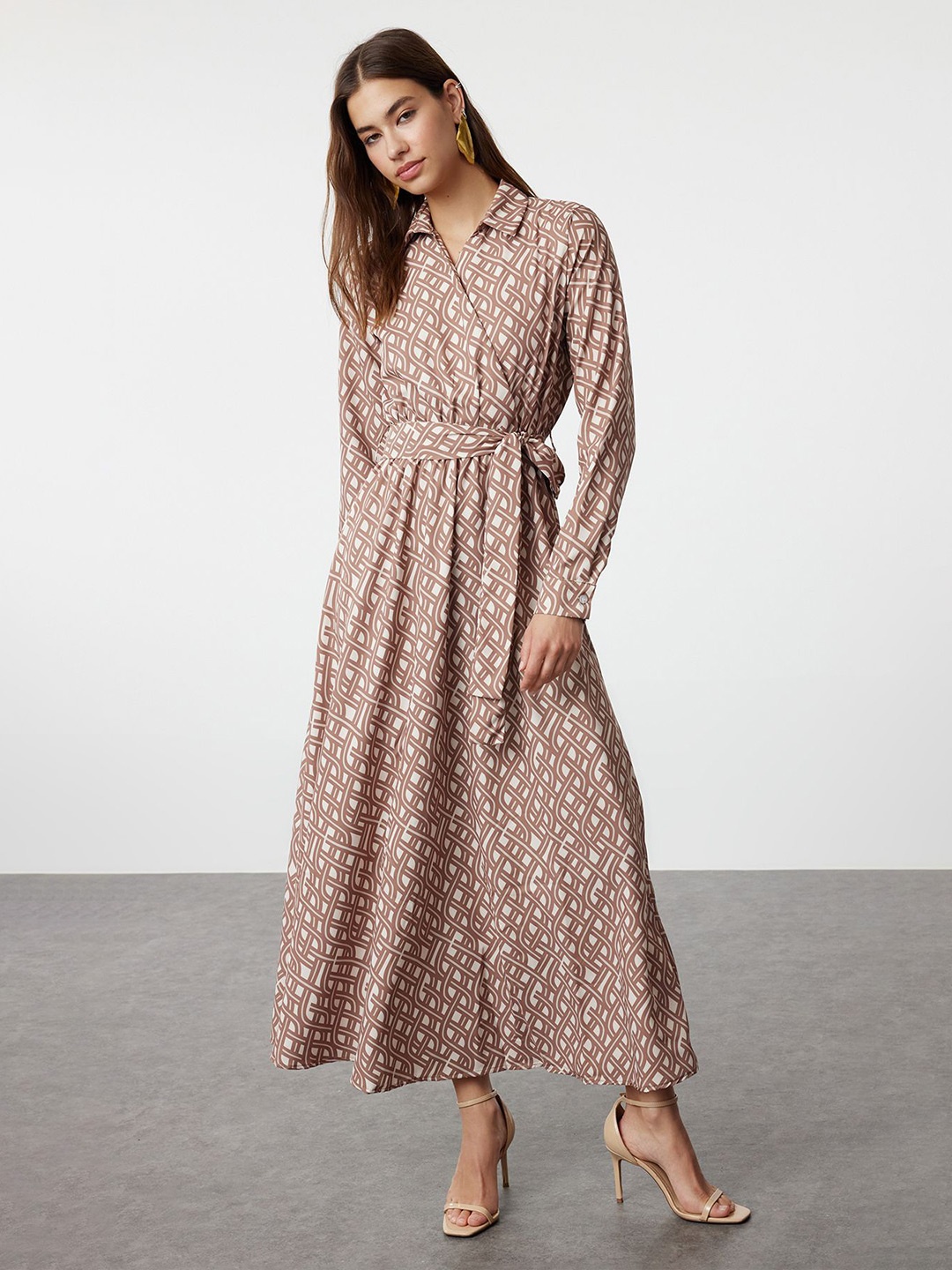 

Trendyol Print Maxi Dress, Na