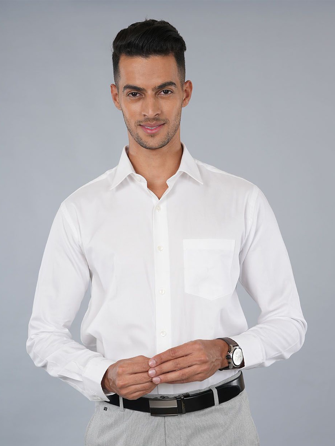 

Ostermann Men Opaque Formal Shirt, White