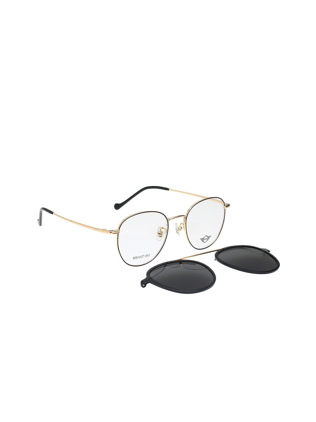 

MINI Cooper Unisex Oval Clip-on Sunglasses with Polarised Lens- M51027-011 50, Black