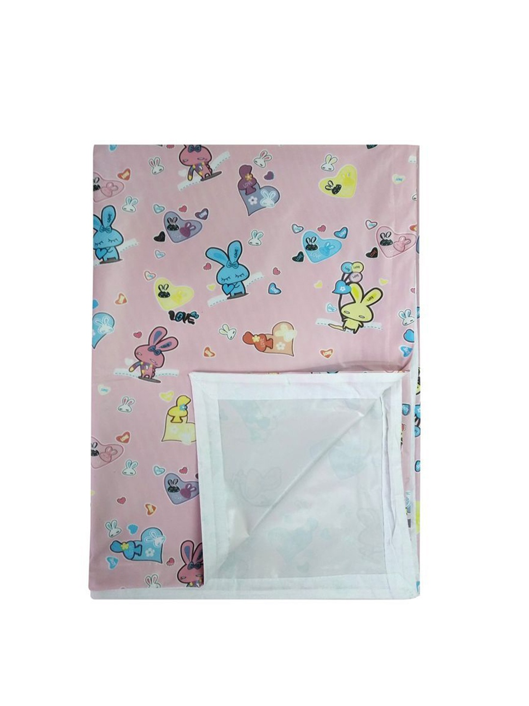 

BAESD Kids Pink Printed Water Resistant Mattress Protector