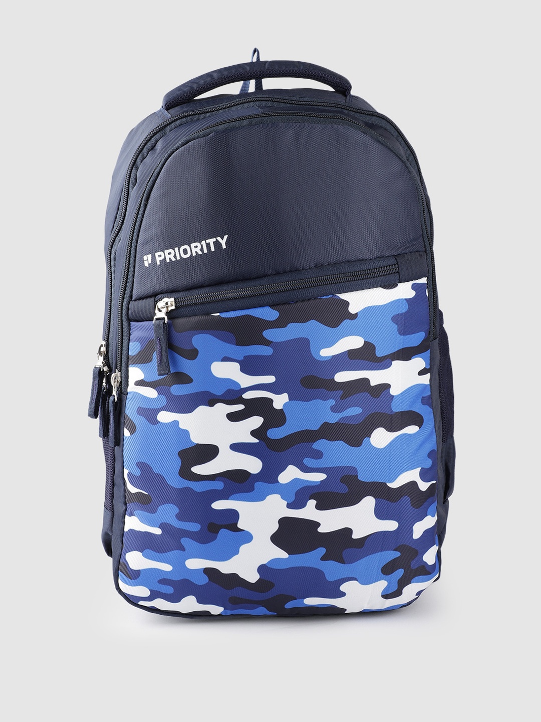 

Priority Unisex Camouflage Printed Backpack- 28L, Navy blue