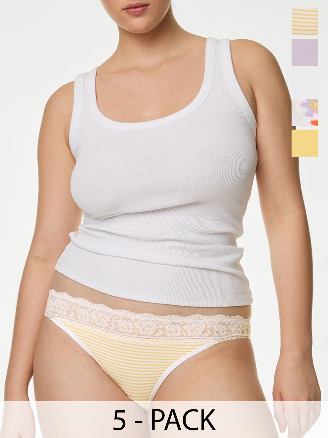 

Marks & Spencer Pack Of 5 Printed Hipster Briefs T615184NSUNSHINE, Orange