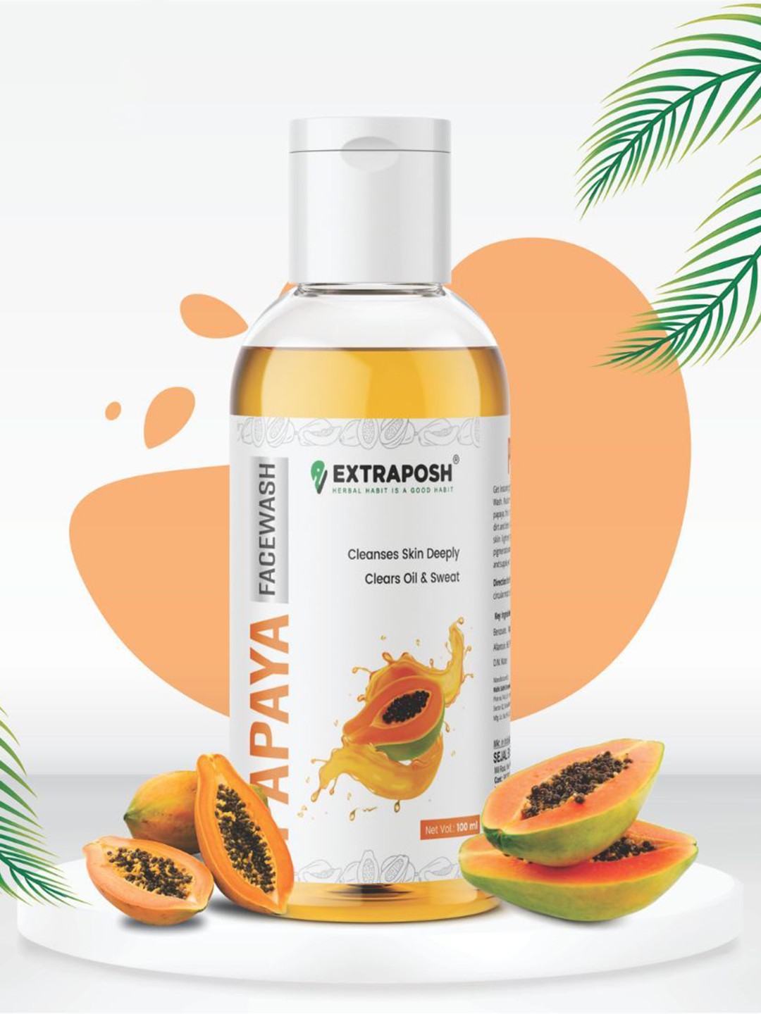 

Extraposh Papaya Face Wash-100ml, White