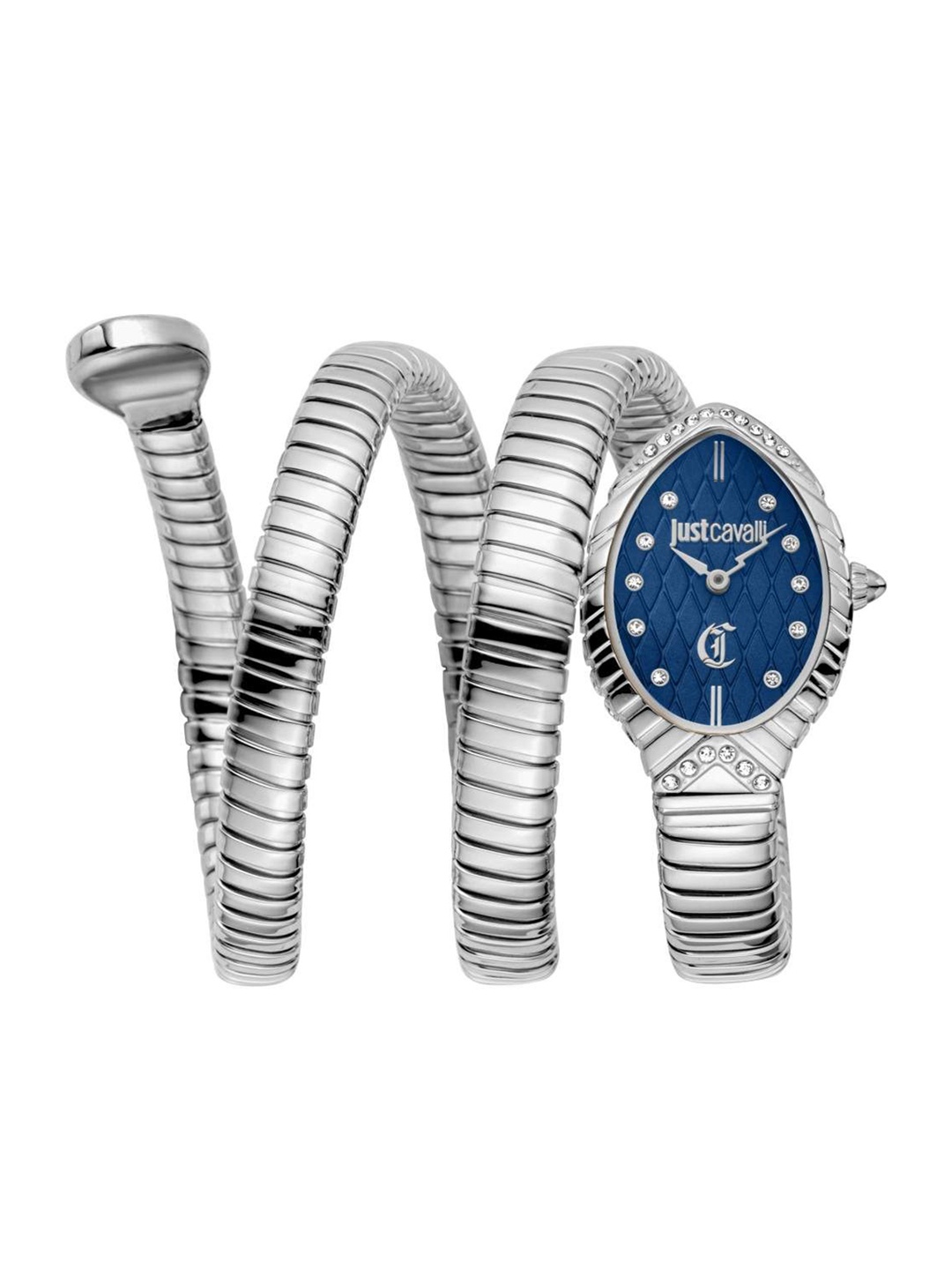 

Just Cavalli Women Printed Dial & Stainless Steel Wrap Around Straps Analogue Watch JC1L323M0015, Silver