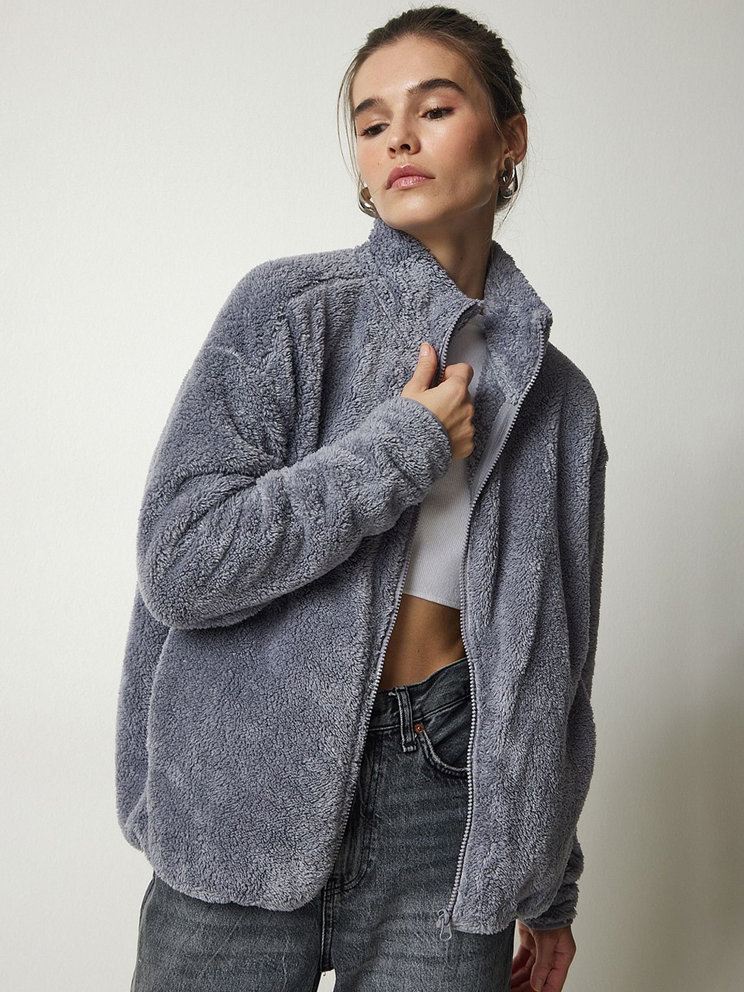 

Happiness istanbul Women Pullover, Grey