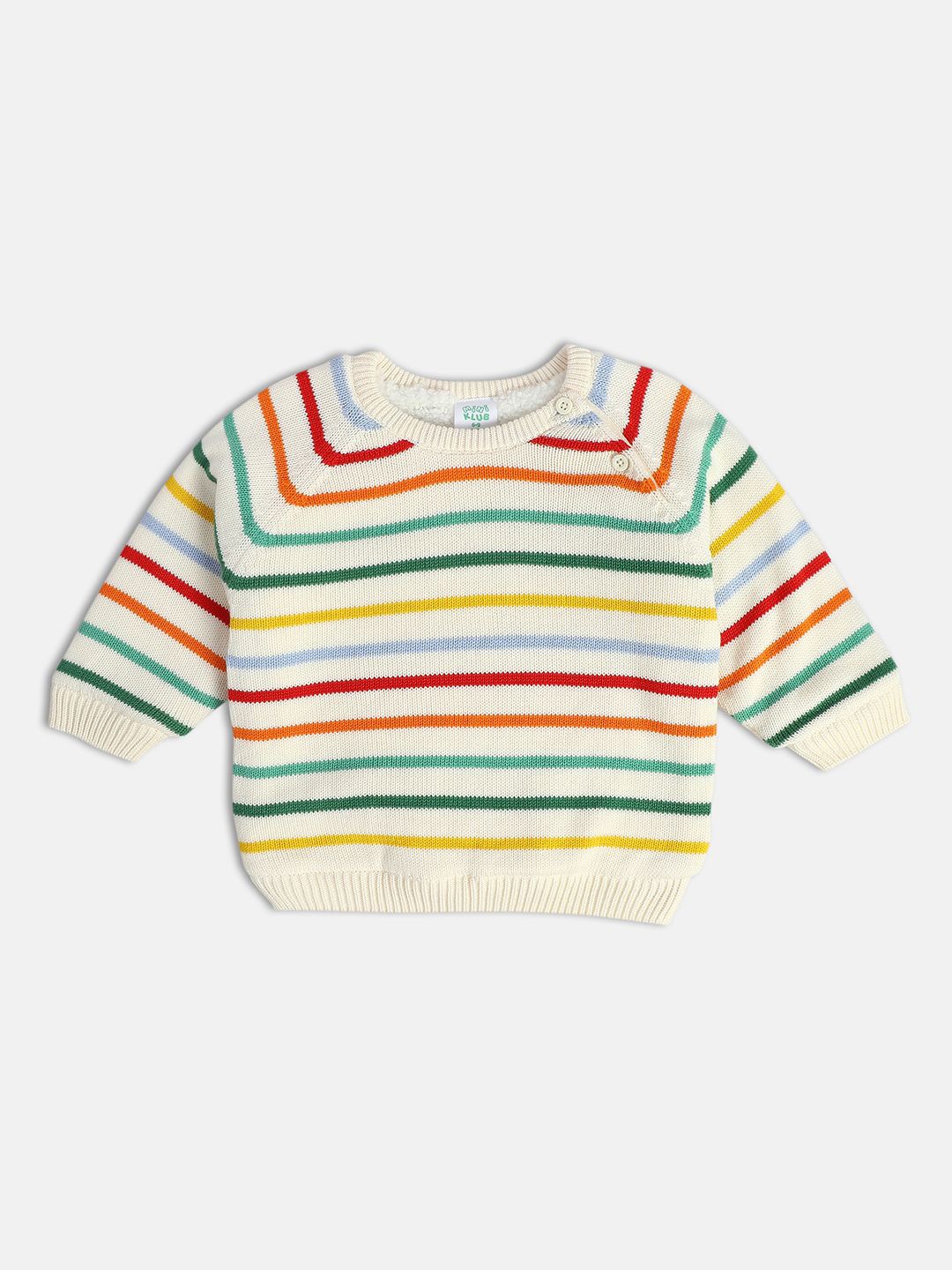 

MINI KLUB Boys Striped Pullover, White