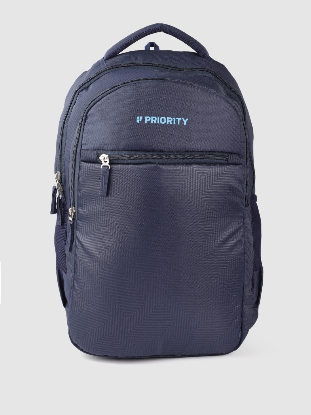 

Priority Unisex Brand Logo Detail Backpack - 28 L, Navy blue