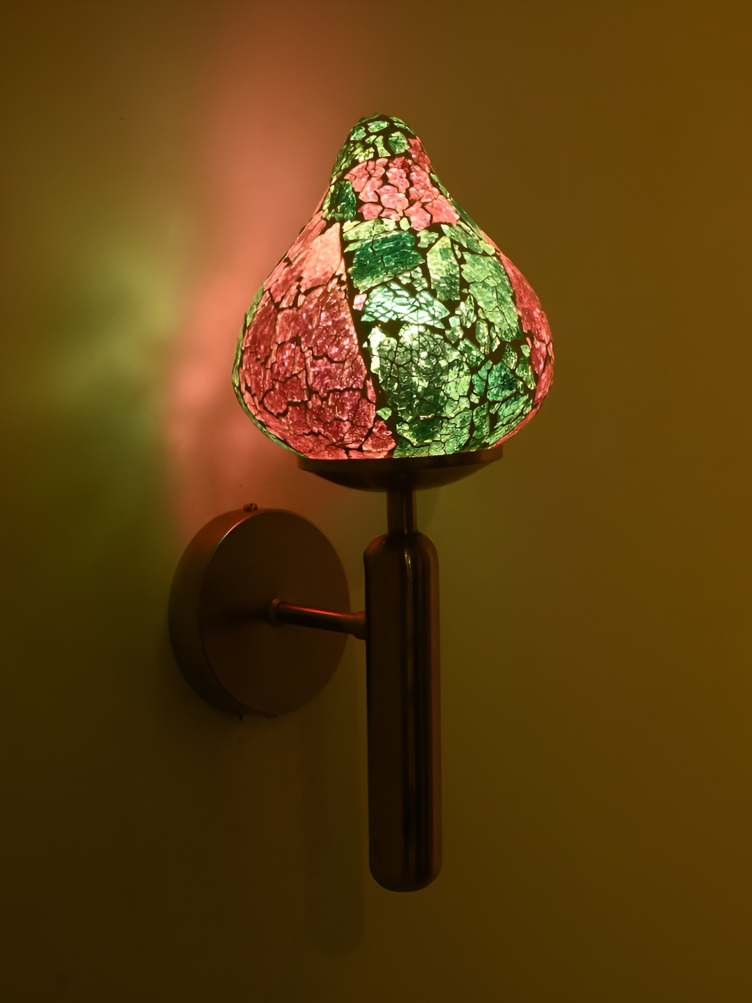 

Afast Pink & Blue Glass Traditional Abstract Shaped Wall Lamp
