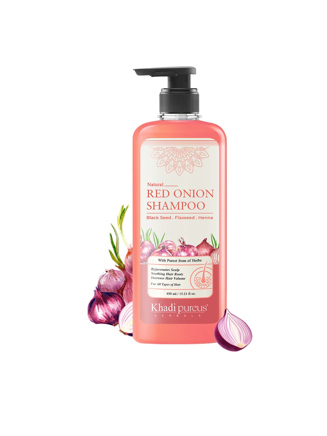 

PUREUS Shreekesha Red Onion Shampoo For Stronger Healthy Hair-450ml, Maroon