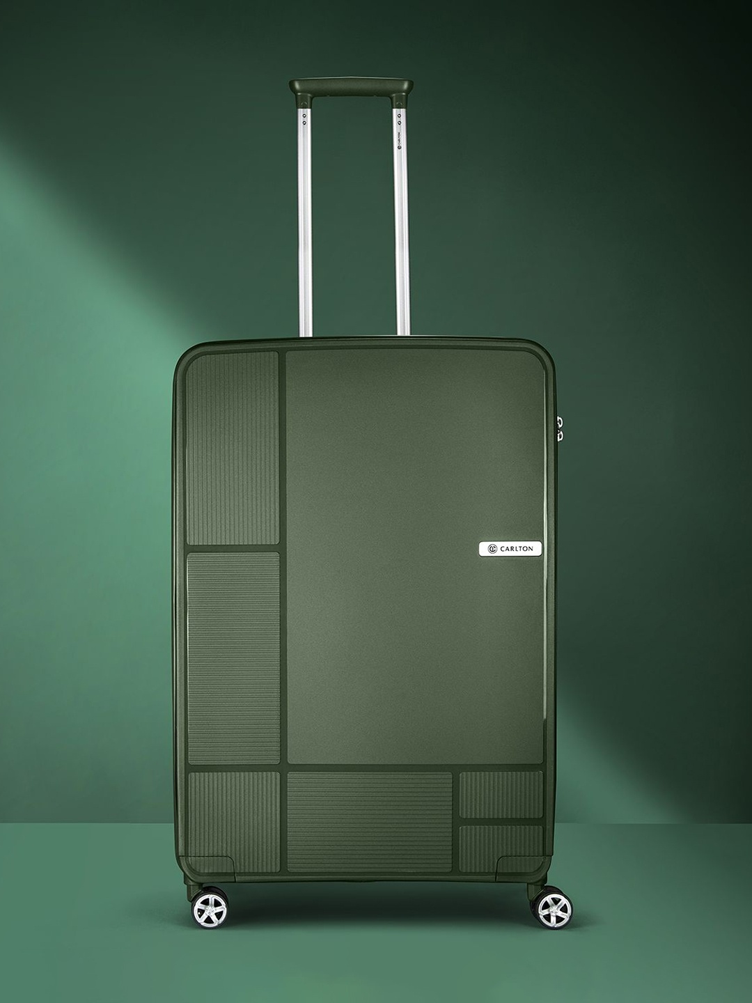 

CARLTON Globetrotter Hard Sided Trolly Suitcase, Green