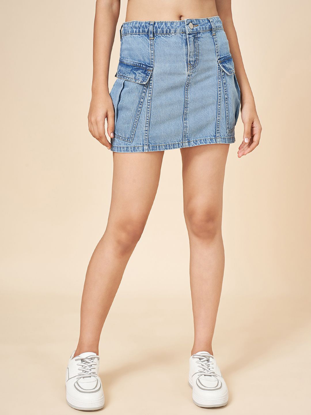 

Coolsters by Pantaloons Girls Straight Mini Skirts, Blue