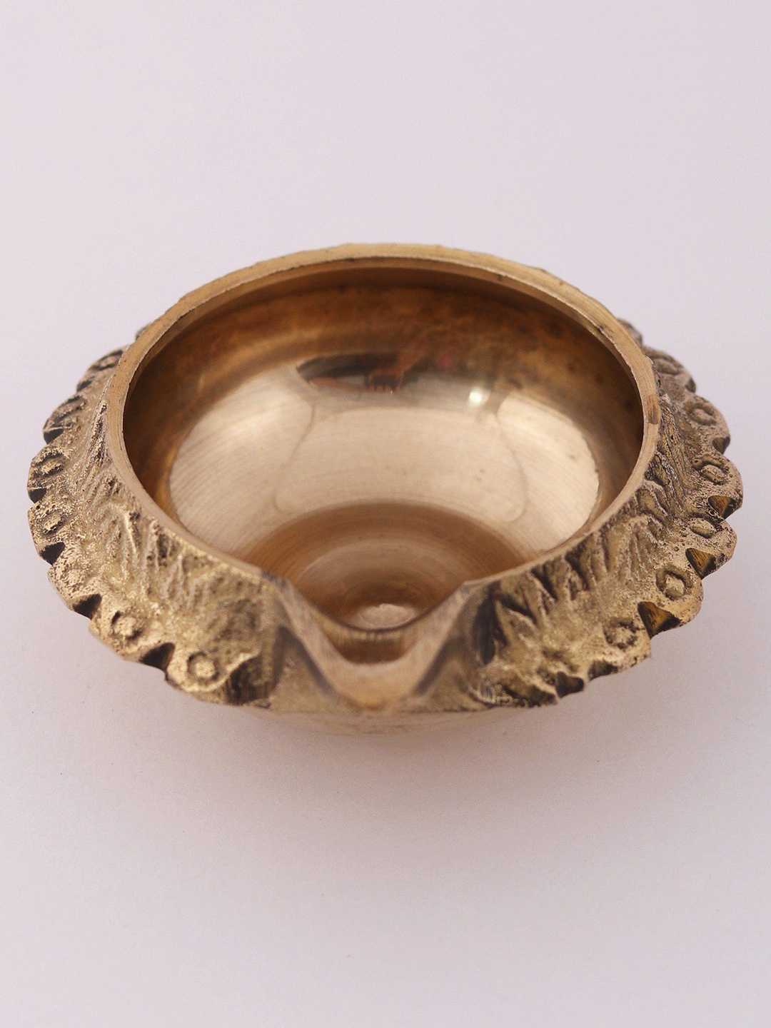 

Exotic India Brass Kubera Oil Lamp, Gold