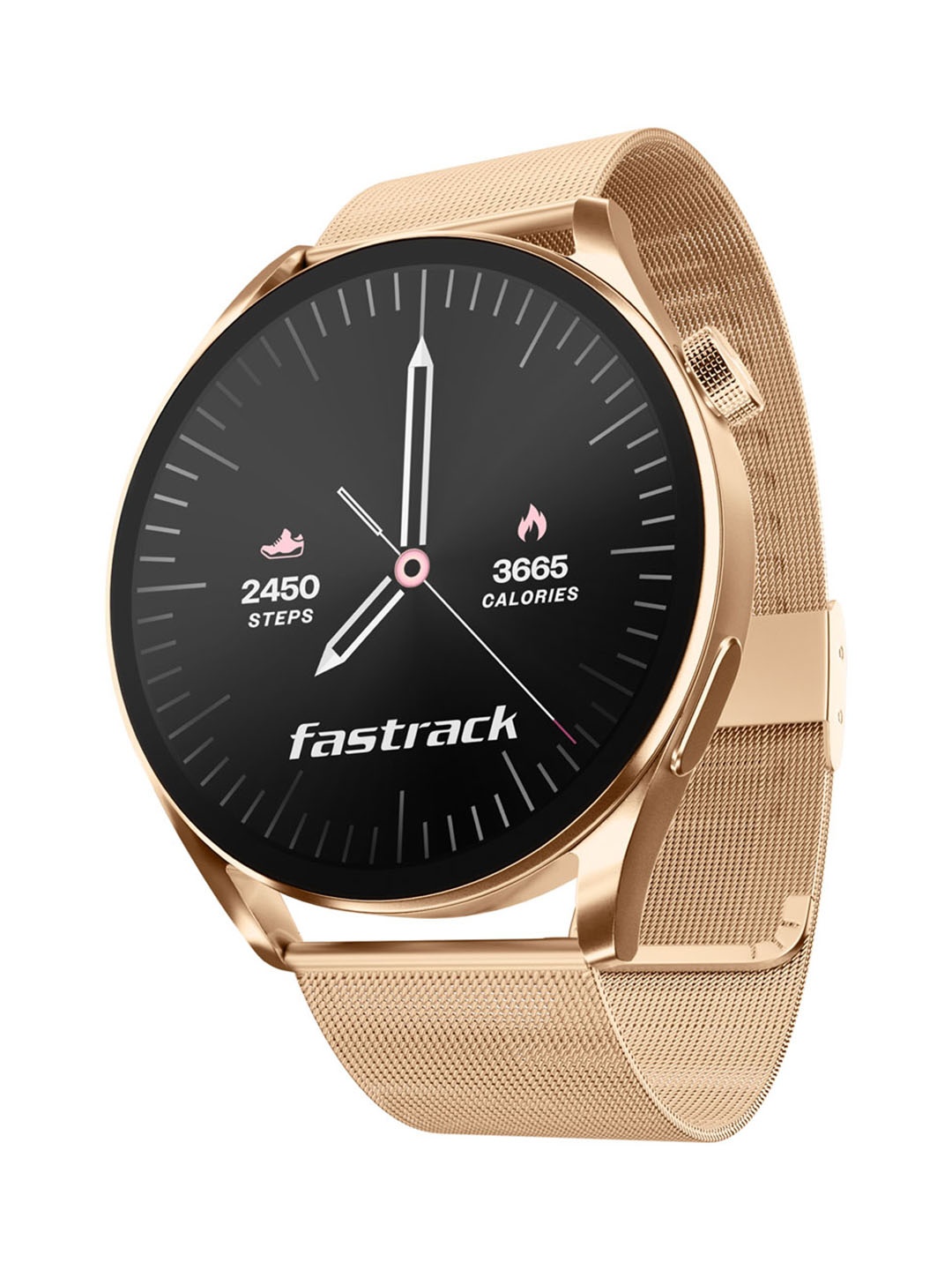 

Dezire FX1 1.38 UltraVU HD Display Functional Crown BT Calling IP68 Smart Watch, Rose gold