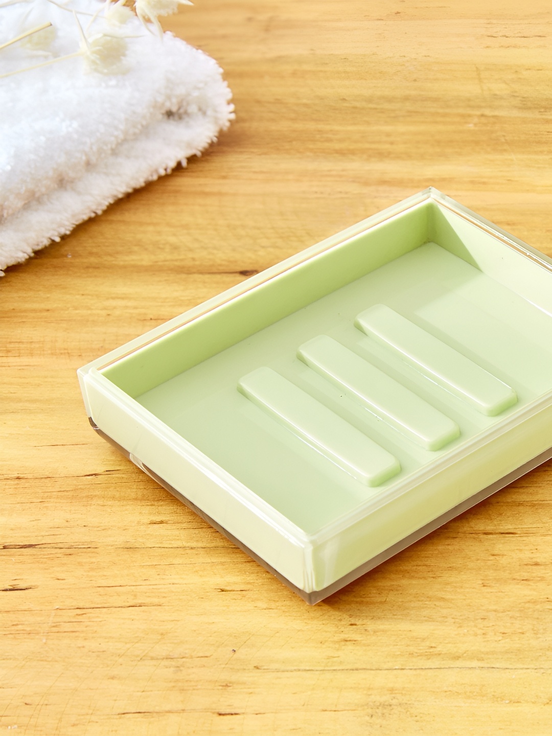 

Home Centre Slate Cloud Green Glossy Classic Soap Dish
