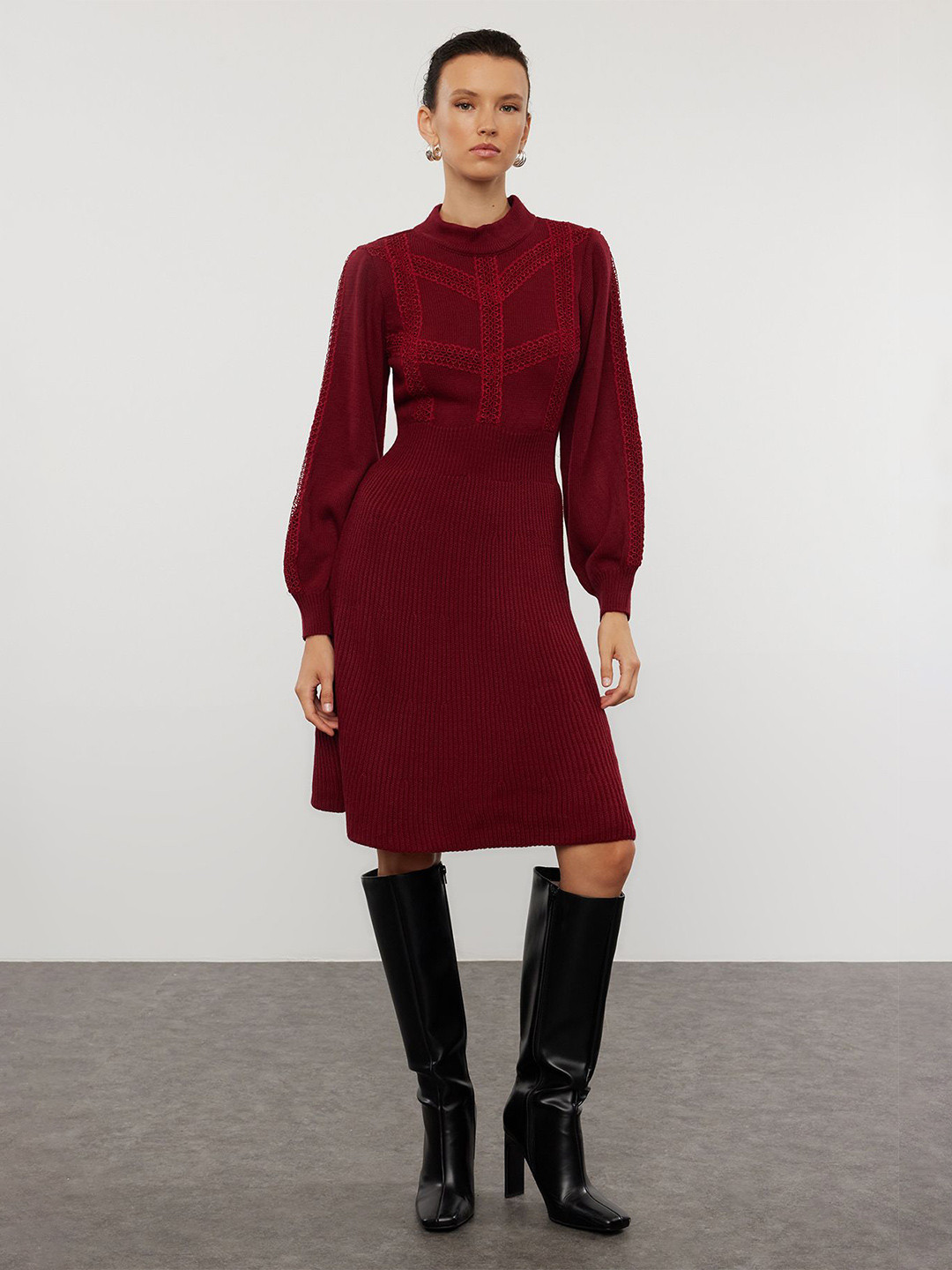 

Trendyol Puff Sleeve Dress, Na