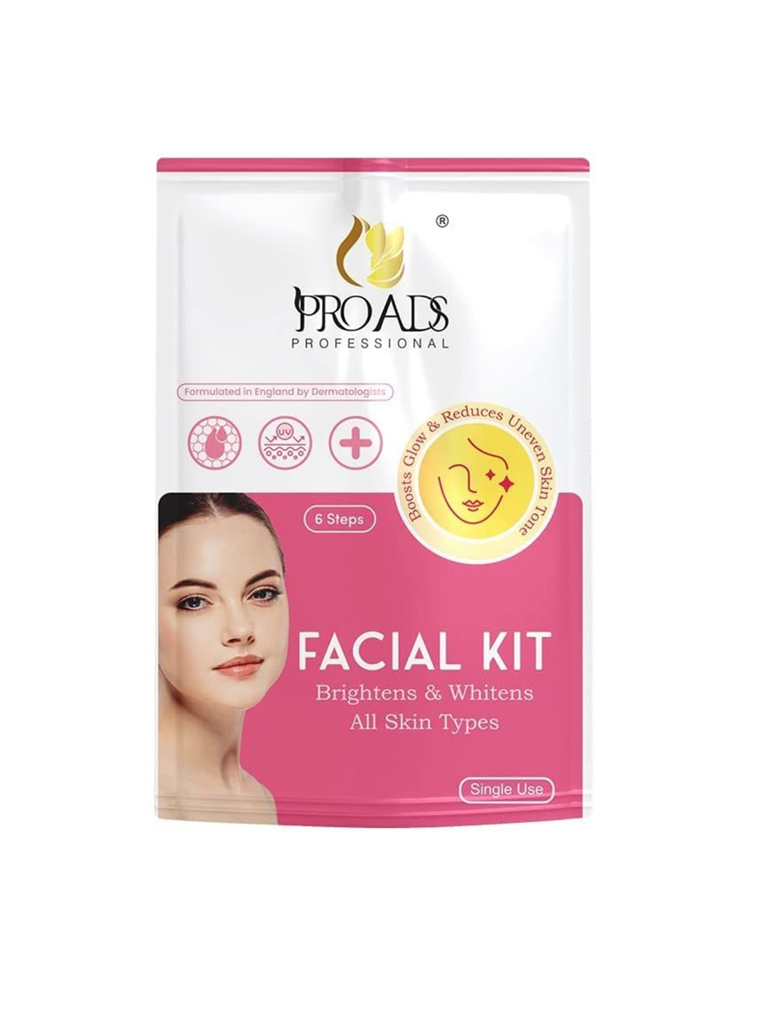 

PROADS 6-Steps Brighten & Whiten Facial Kit, Blue