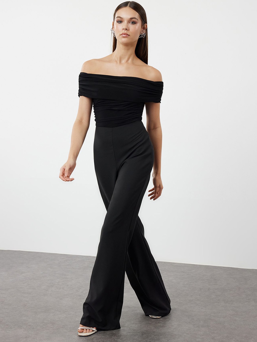 

Trendyol Off-Shoulder Maxi Dress, Black