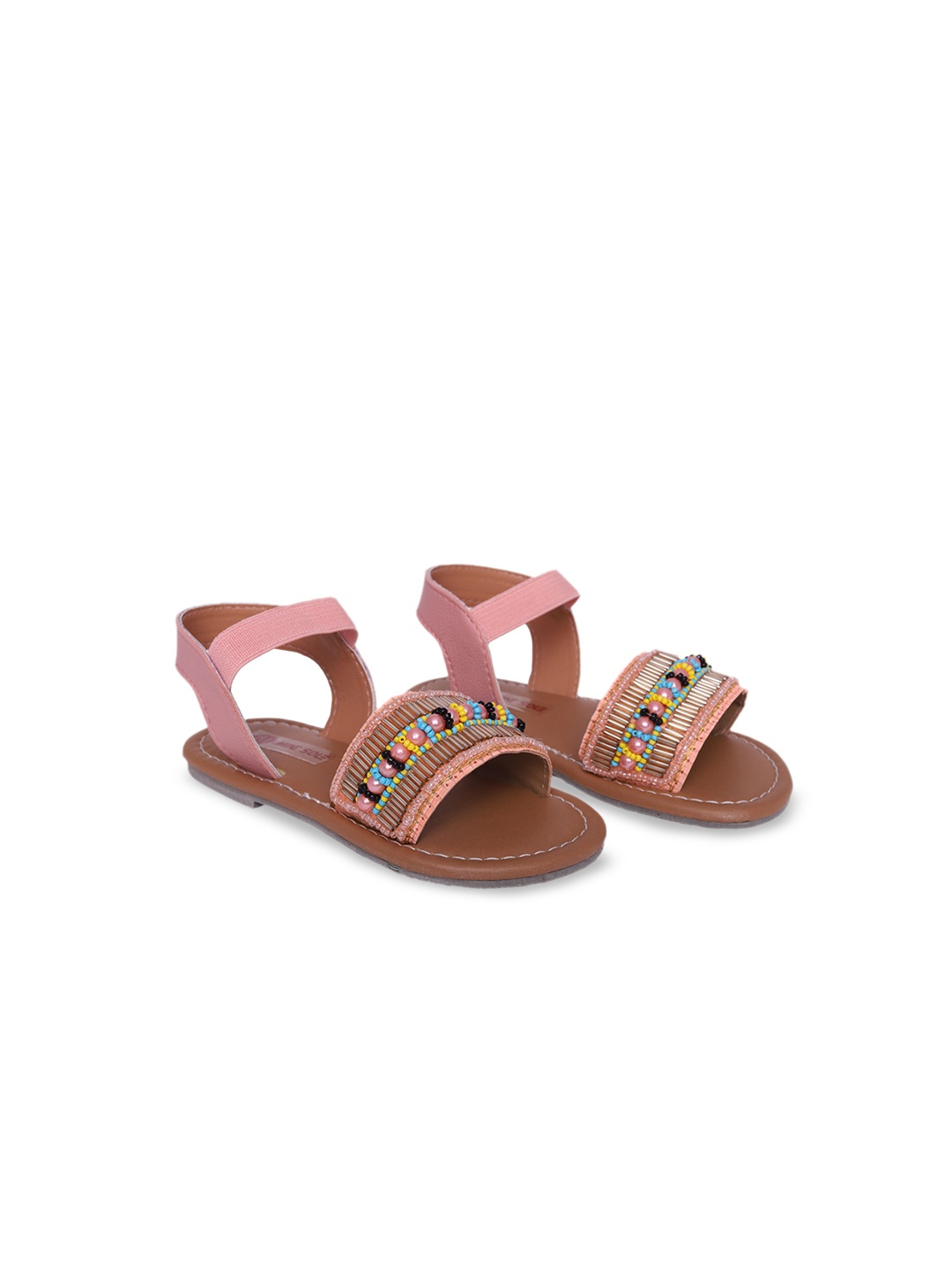 

Minesole Girls Woven Design Casual Flatforms, Pink