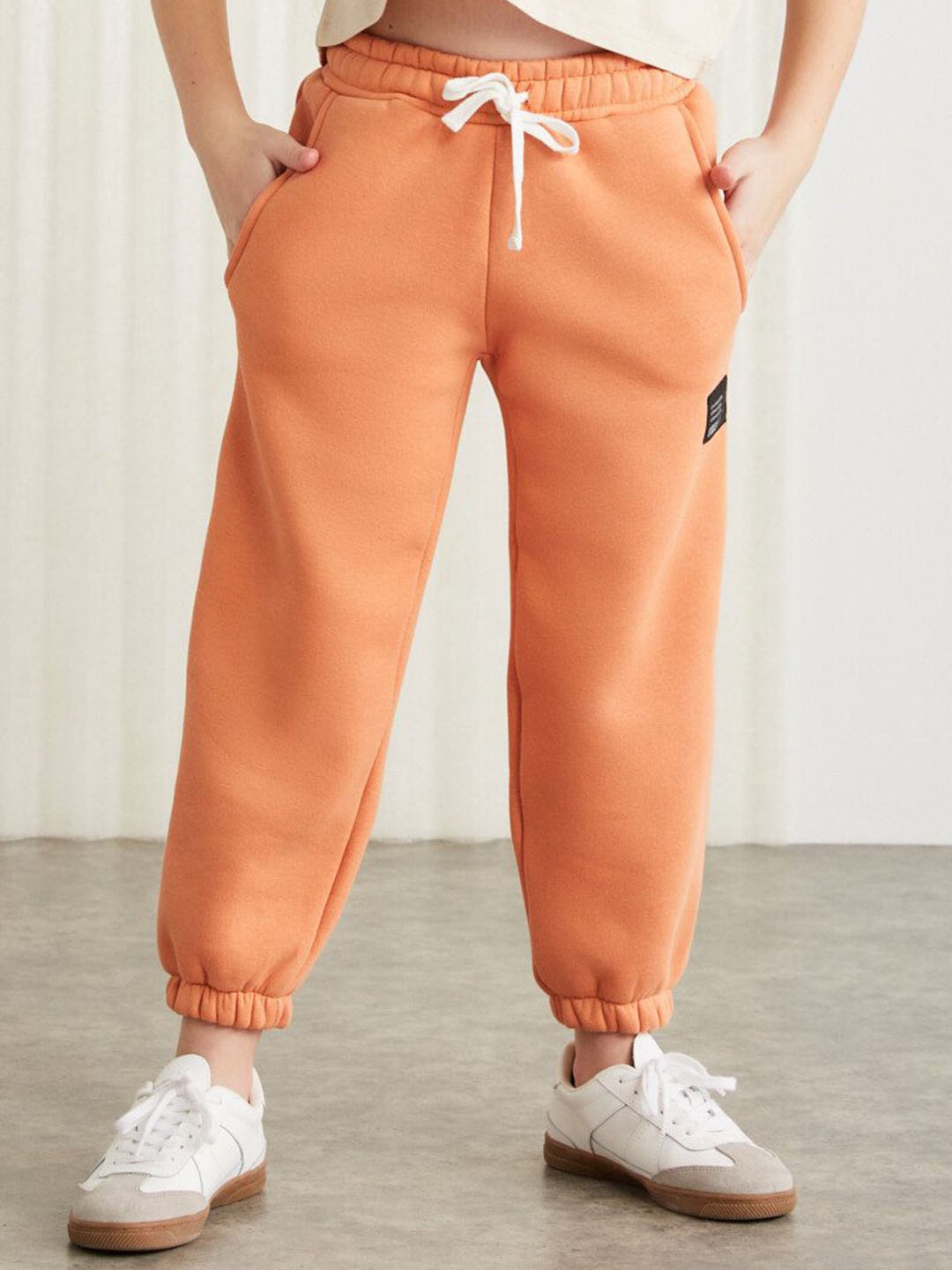 

GRIMELANGE Kids Regular Fit Joggers, Orange