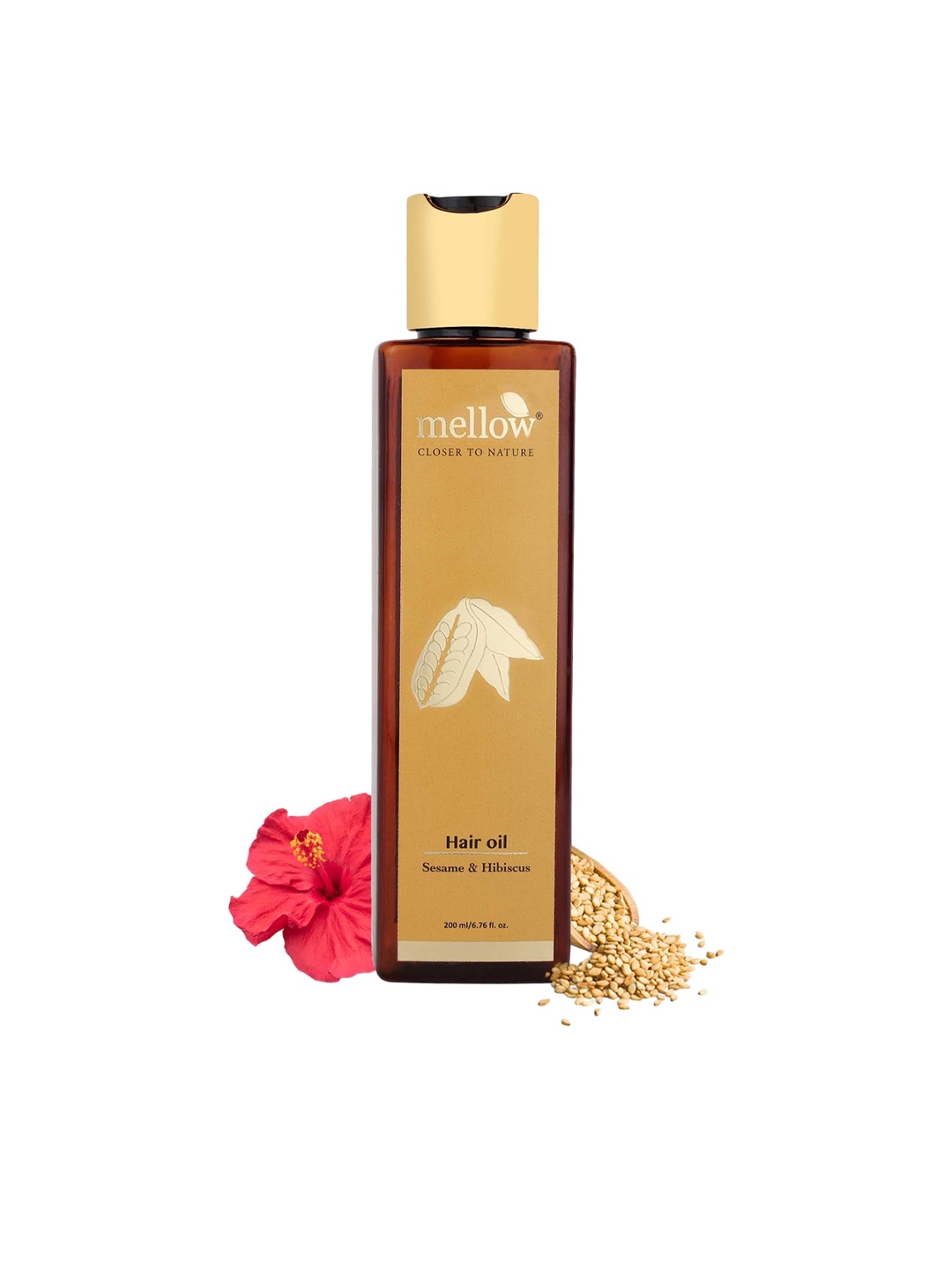

MELLOW Sesame & Hibiscus Hair Oil - 100ml, Brown