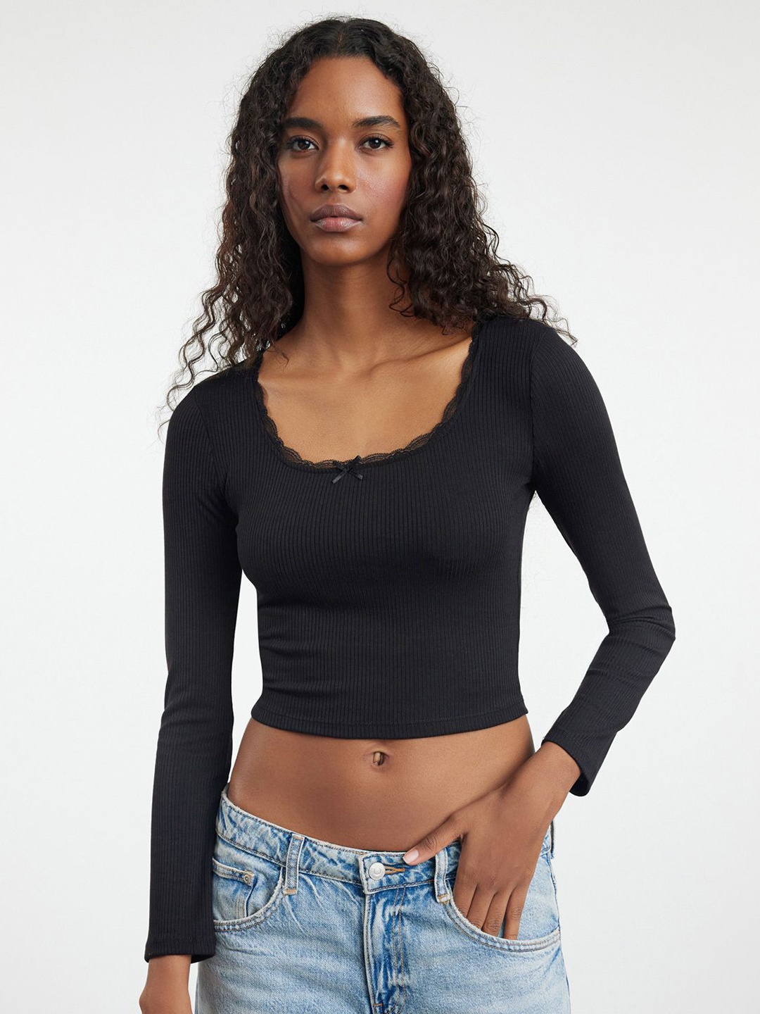 

Trendyol Cotton Crop Top, Na