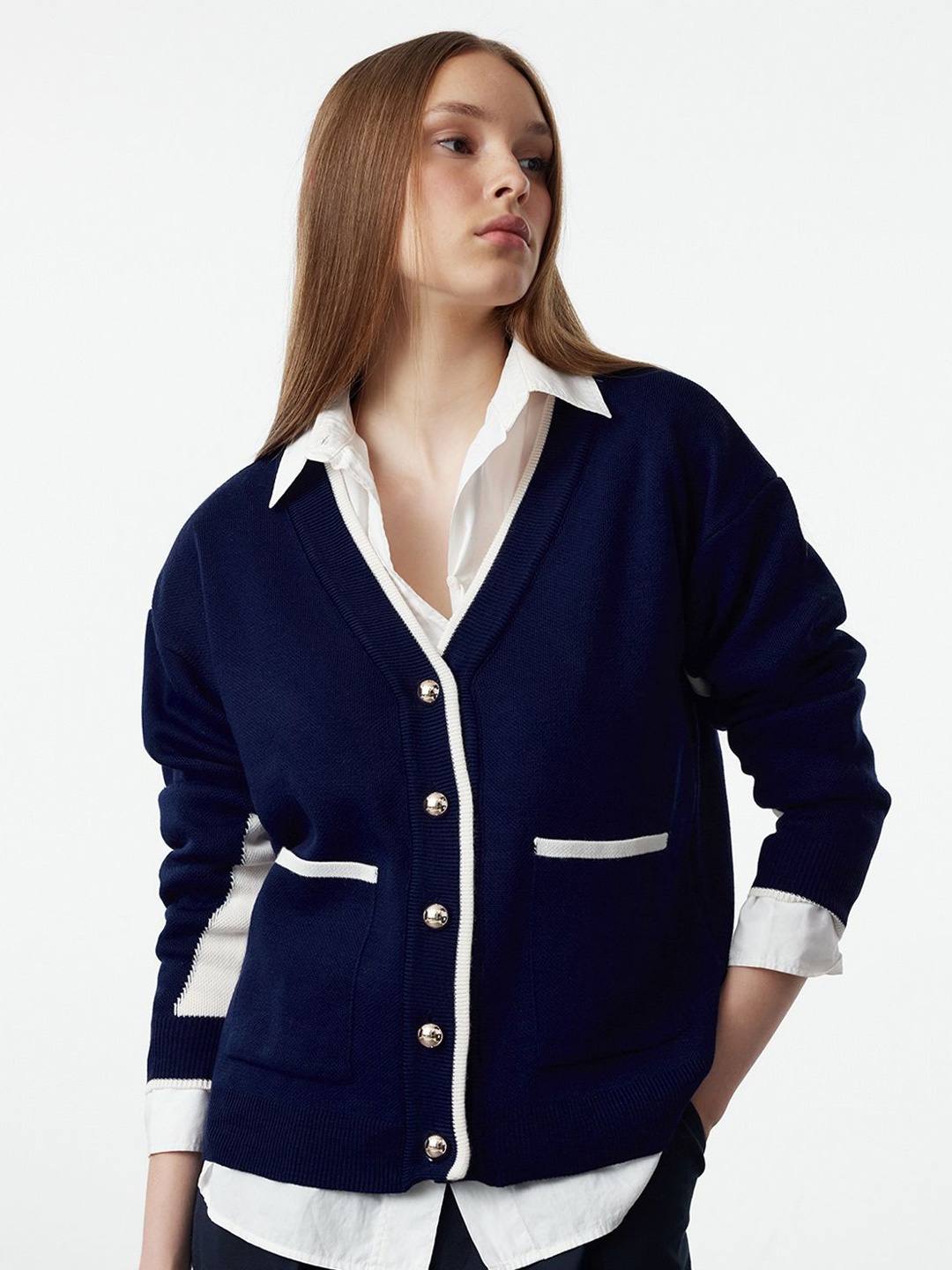 

Trendyol Women Cardigan, Navy blue