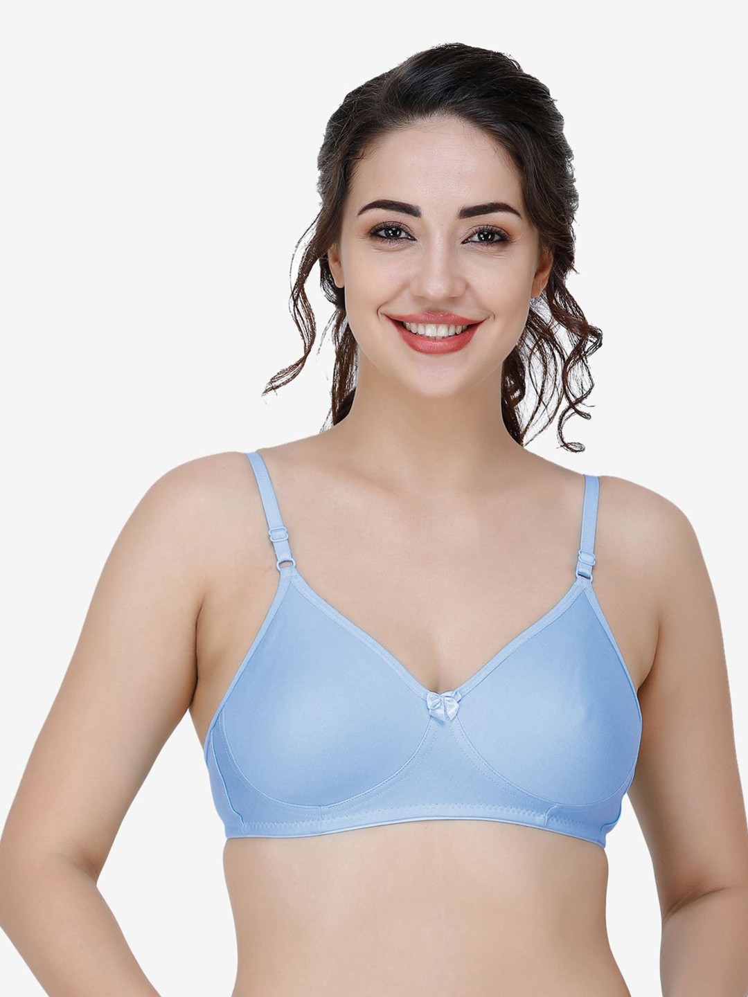 

Docare Women Solid Coverage Non Padded T-shirt Bra, Blue