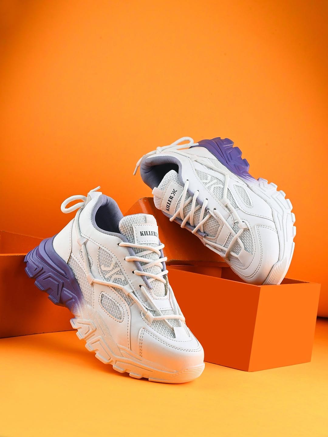 

Killer Women Textured Ombre Sneakers, Purple