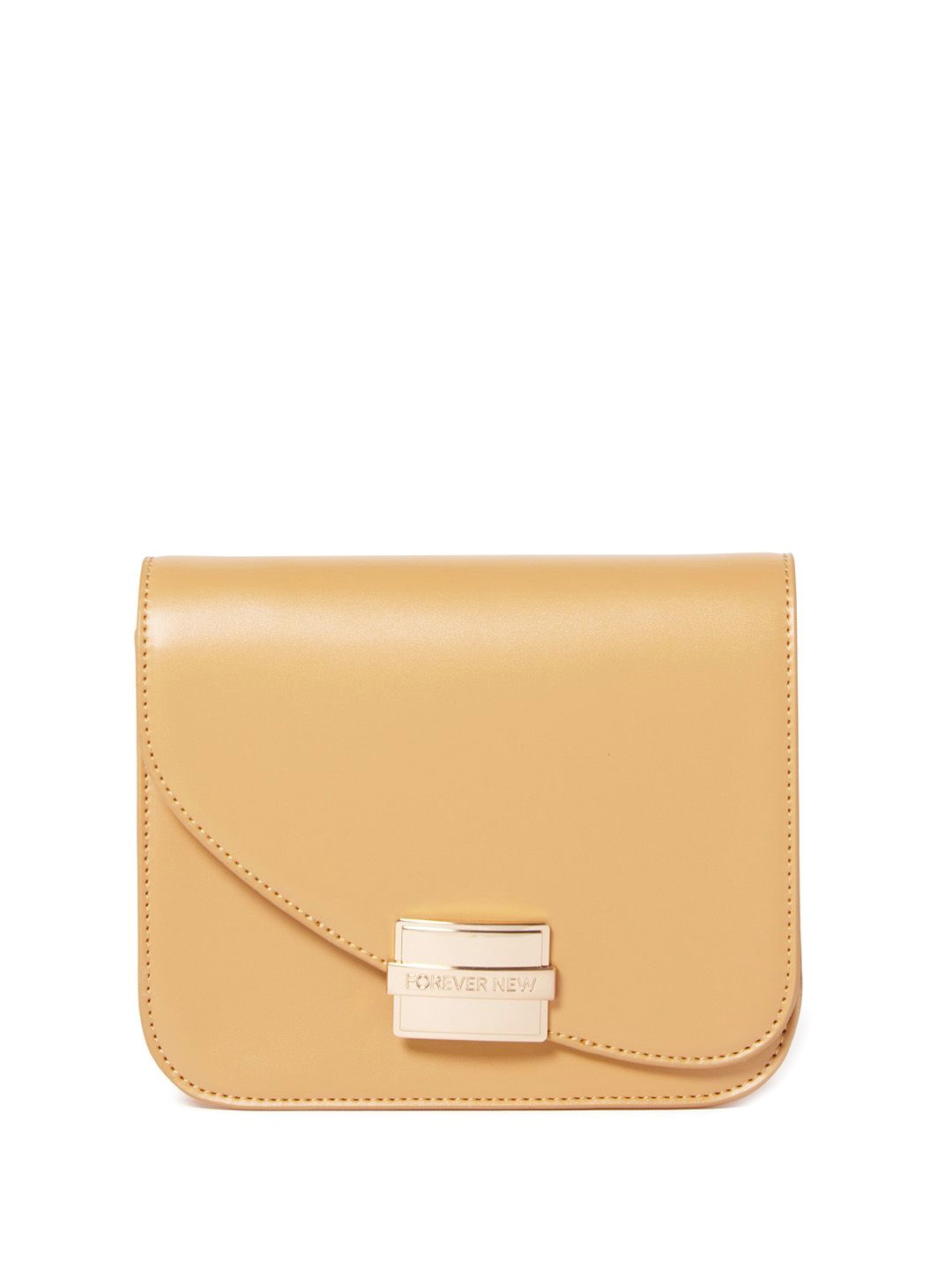 

Forever New PU Structured Sling Bag with Bow Detail, Beige