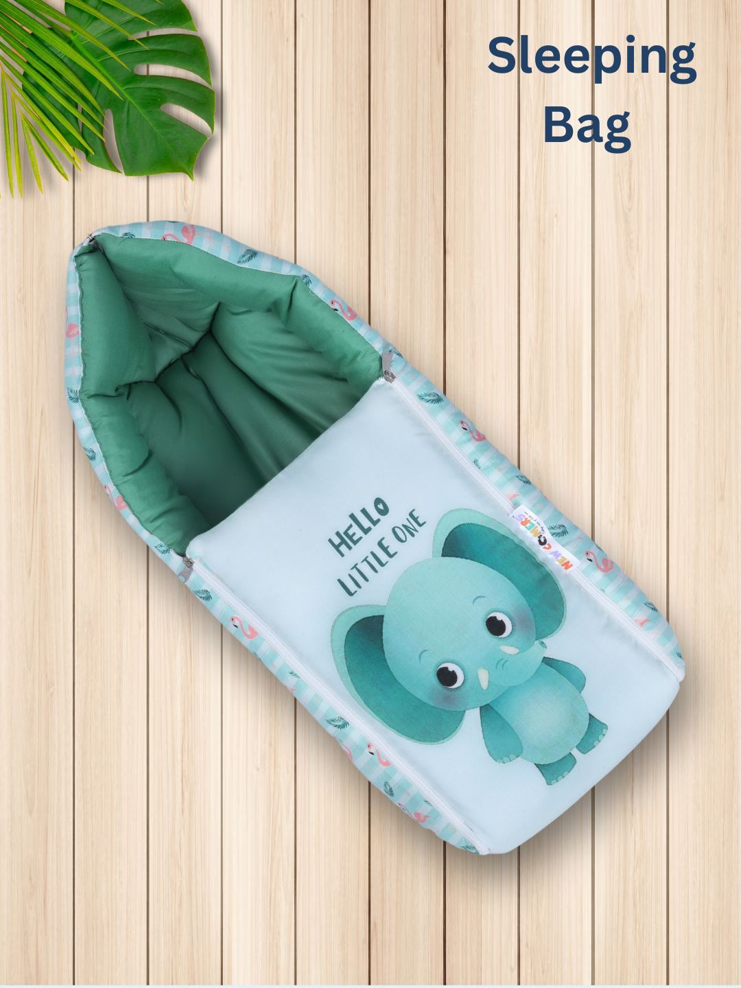 

NEW COMERS Kids Printed Cotton Baby Sleeping BagCotton Baby Sleeping Bag, Green