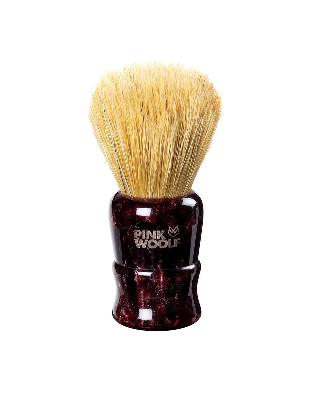

PINK WOOLF Boar Shaving Brush, Maroon