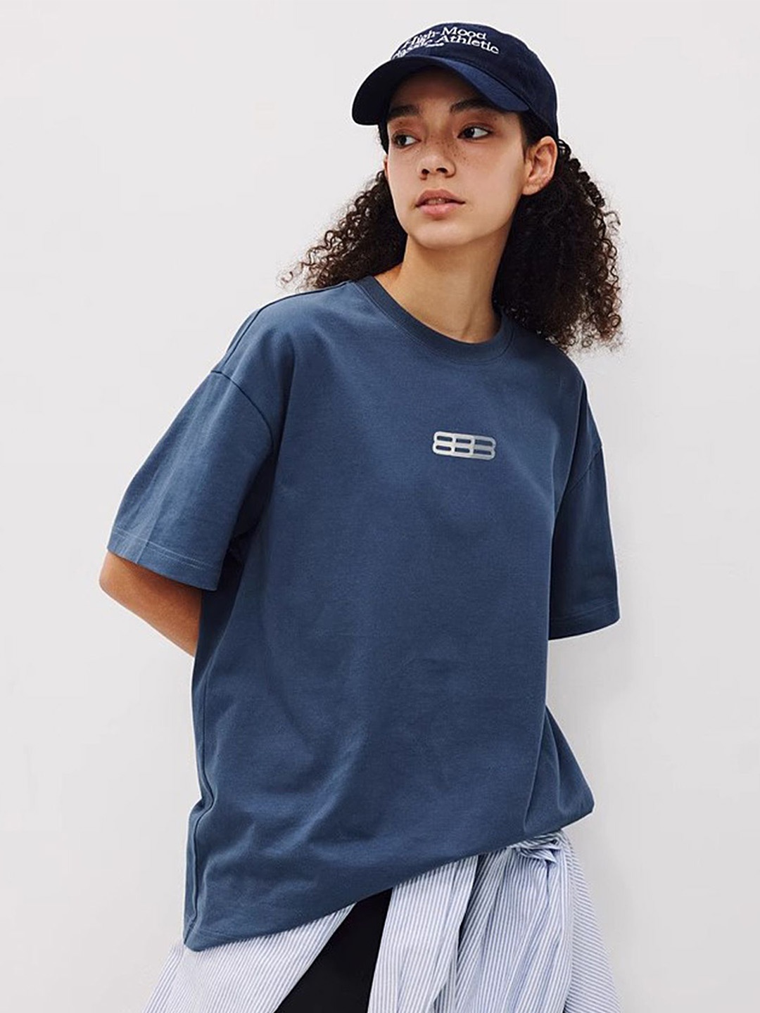 

LULU & SKY Cotton Top, Navy blue