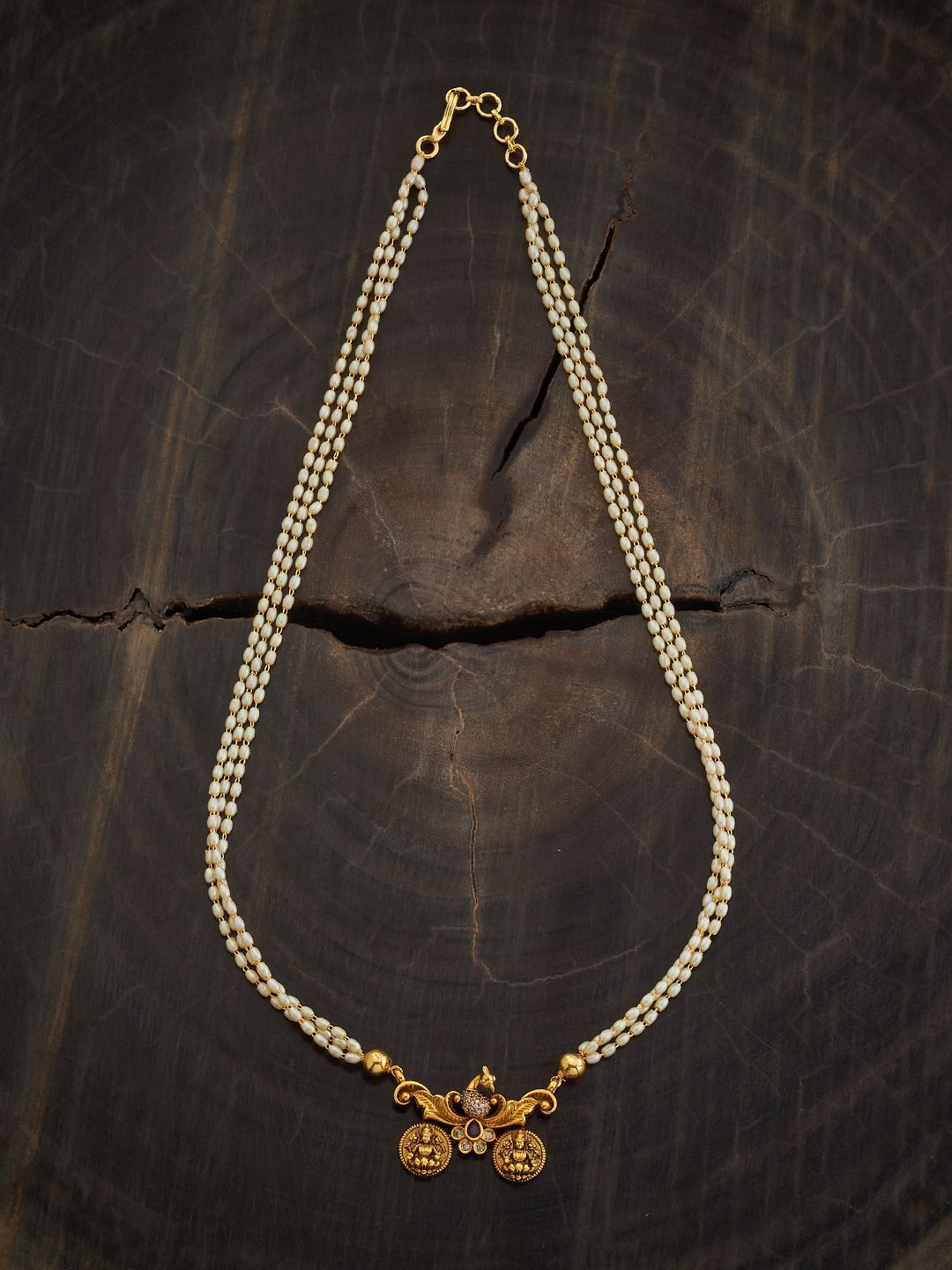 

Kushal's Fashion Jewellery Gold-Plated Antique Necklace