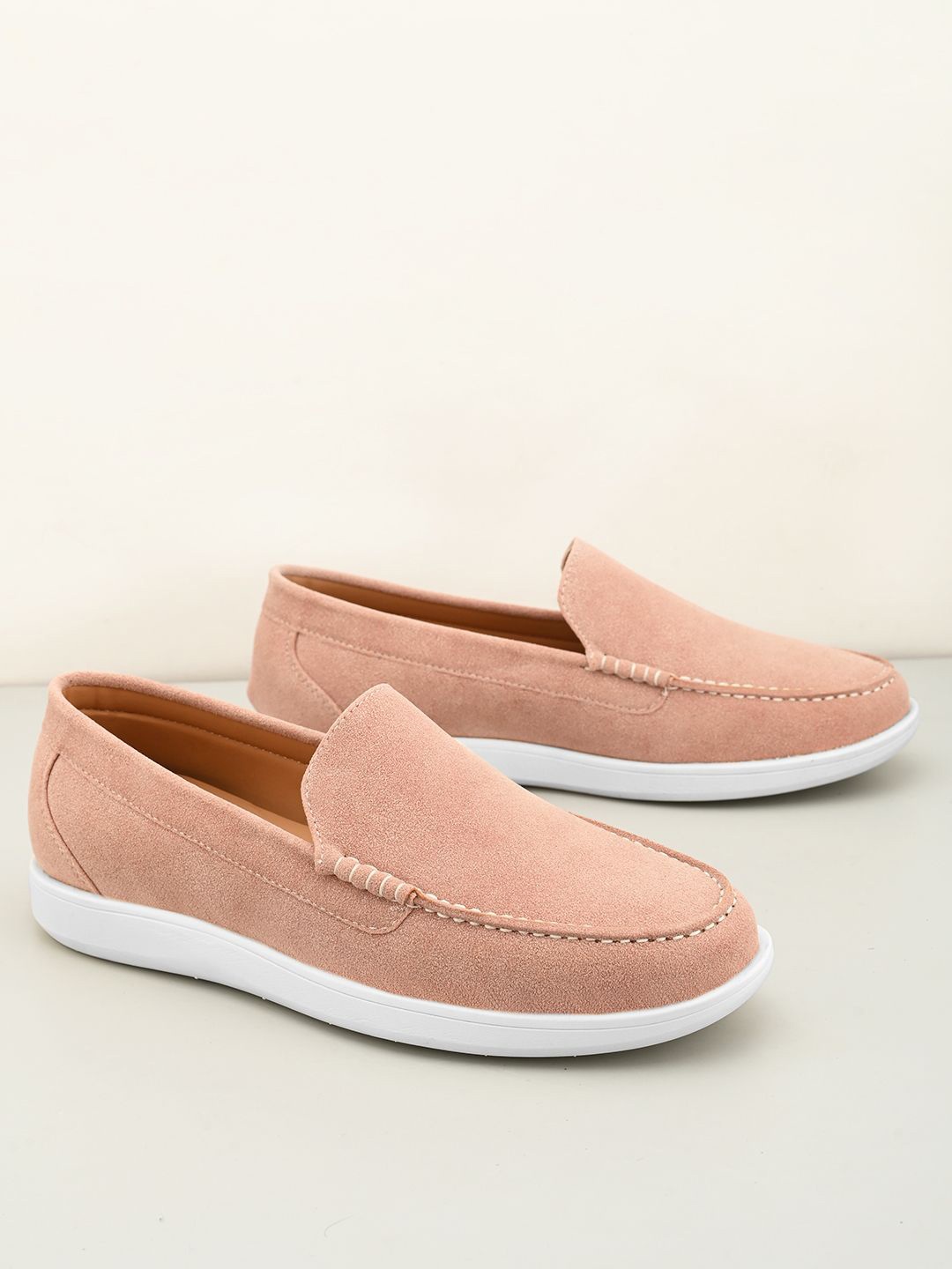 

Mast & Harbour Men Suede Slip-On Sneakers, Pink