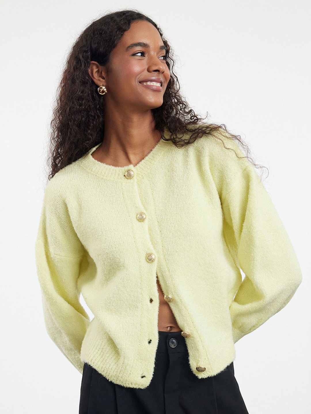 

Trendyol Women Cardigan, Yellow