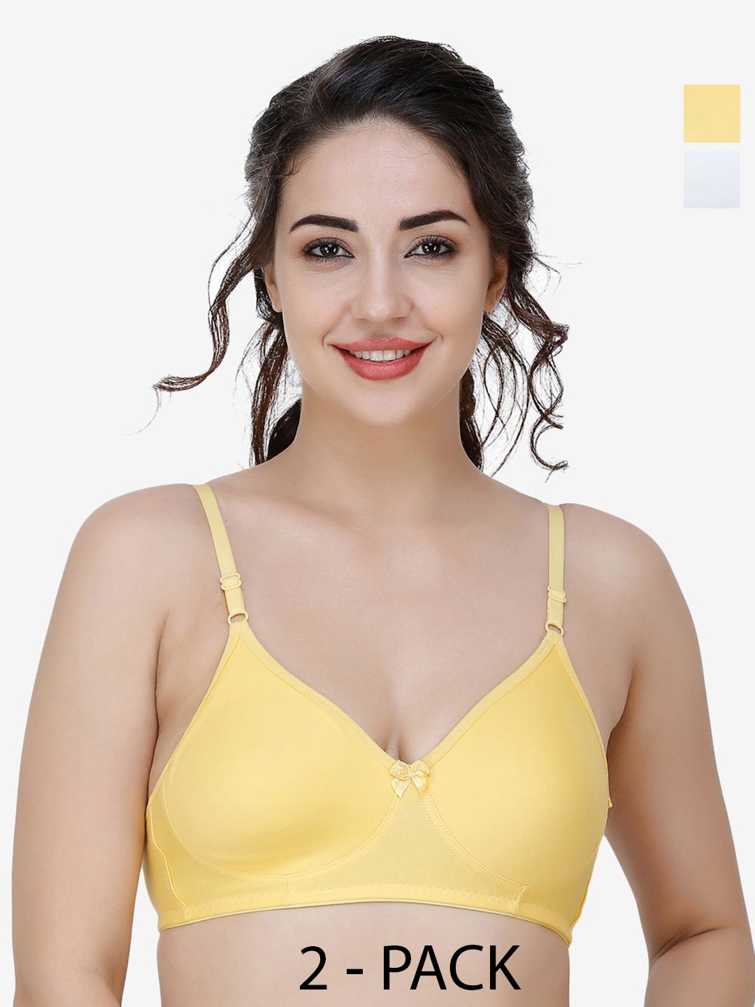

Docare Pack Of 2 Full Coverage T-shirt Bra, White