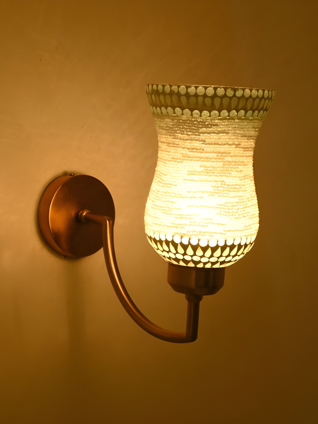 

Afast White Glass Contemporary Bell Shaped Wall Lamp