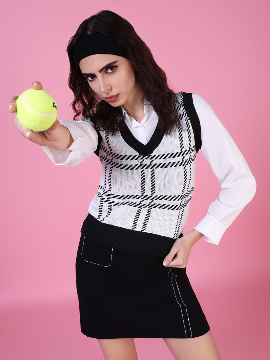 

SHOWOFF Shirt Style Top, Black