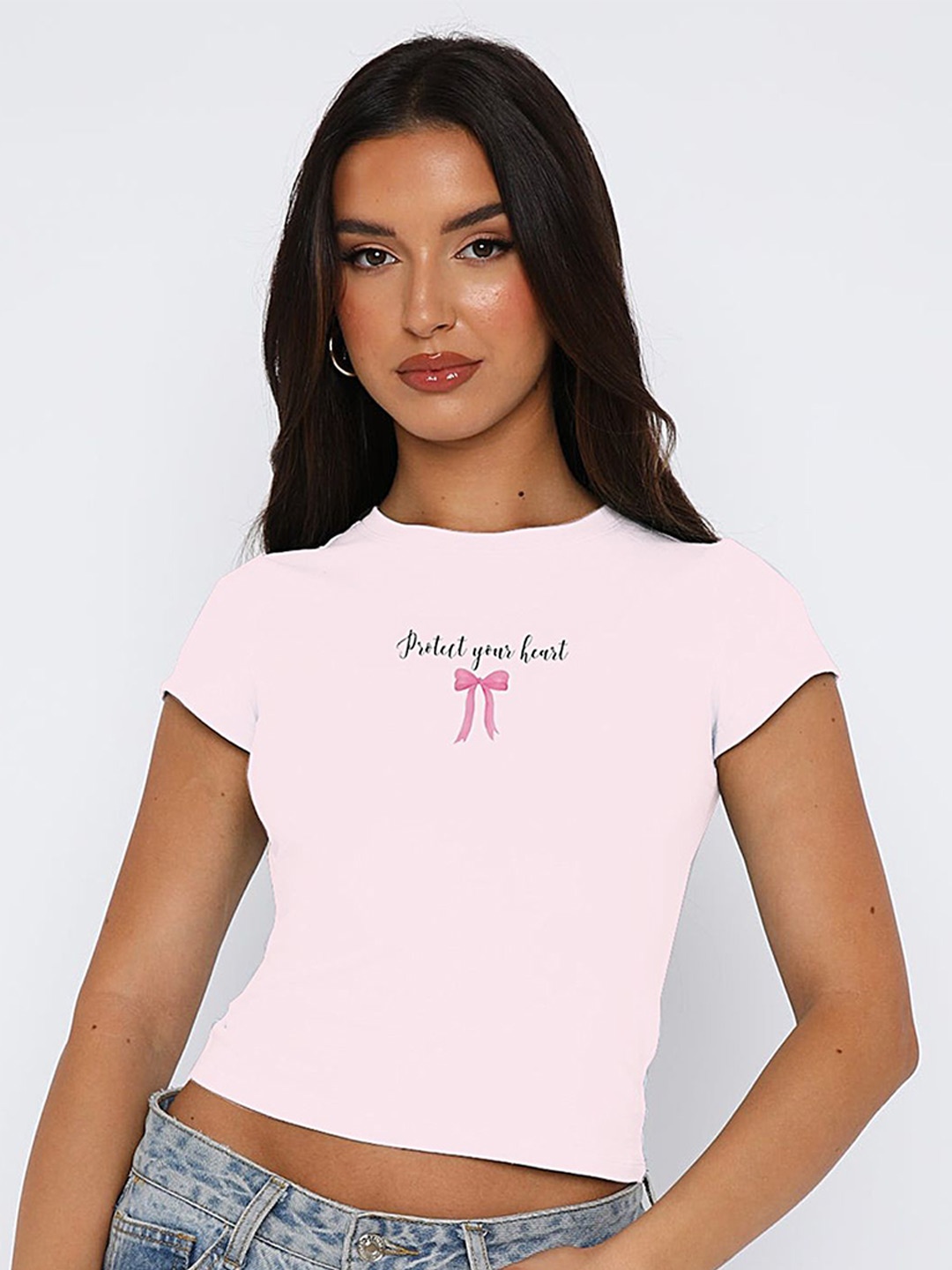 

LULU & SKY Crop Top, Pink
