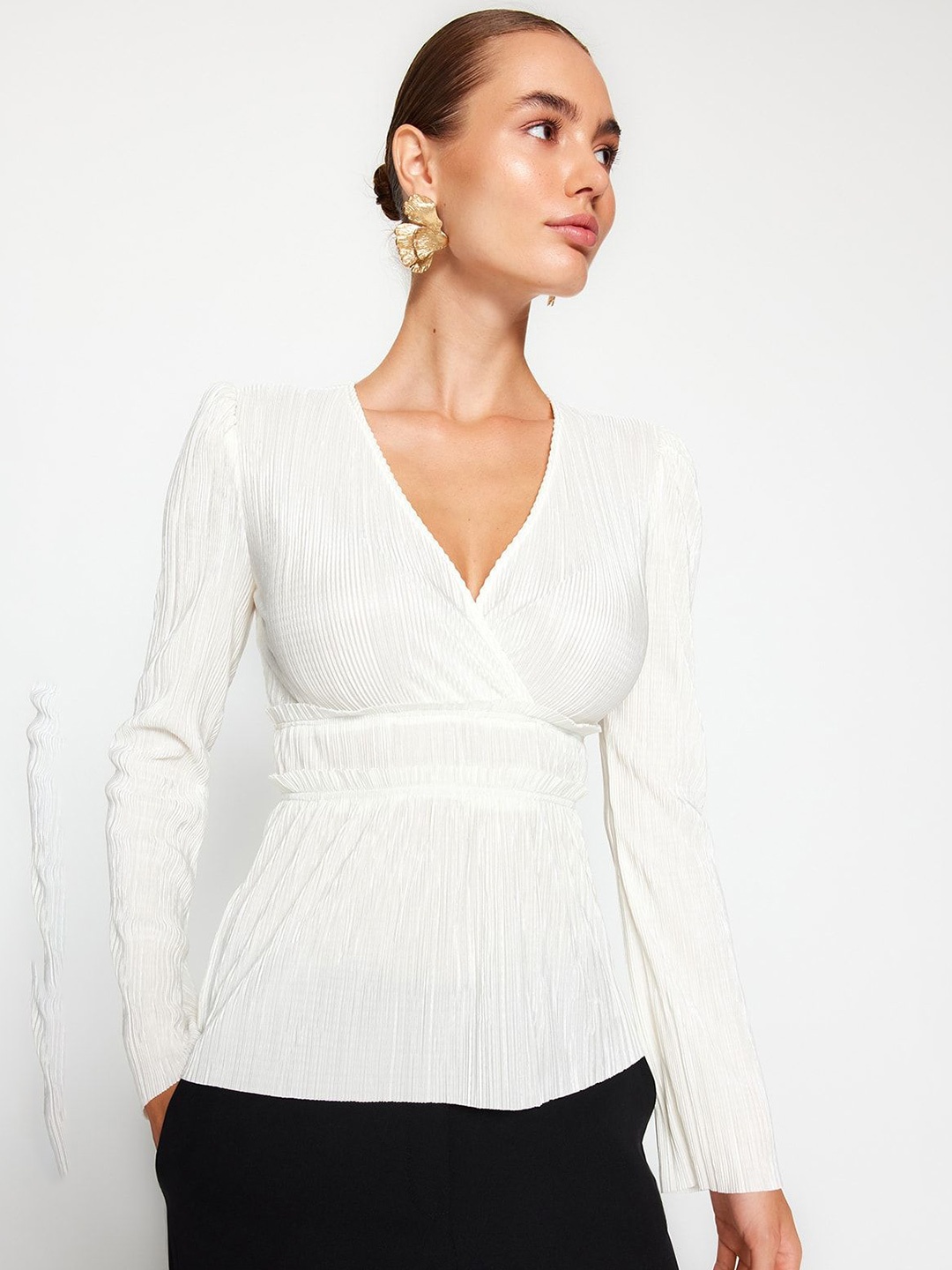 

Trendyol Wrap Top, Na