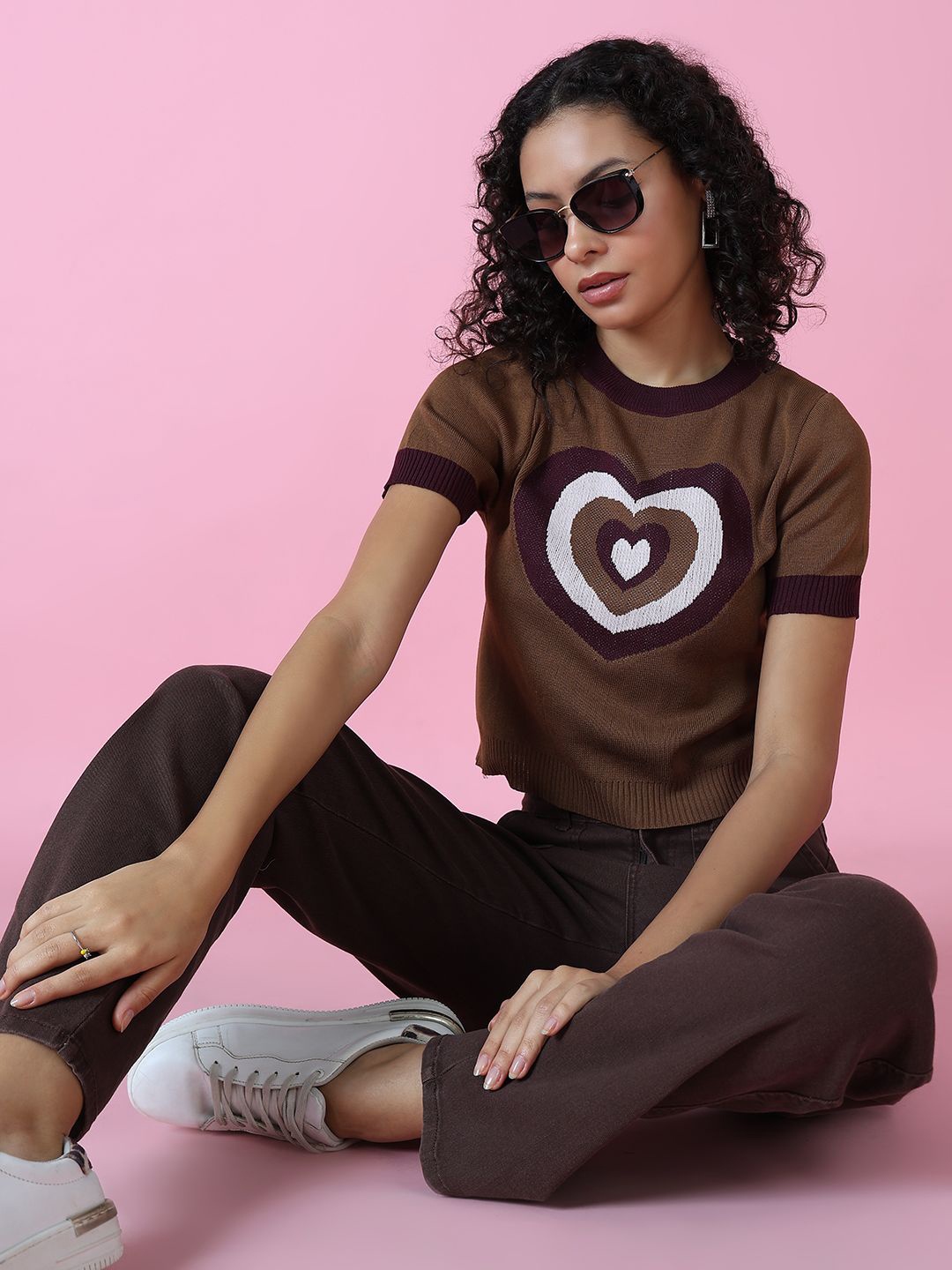 

SHOWOFF Top, Brown