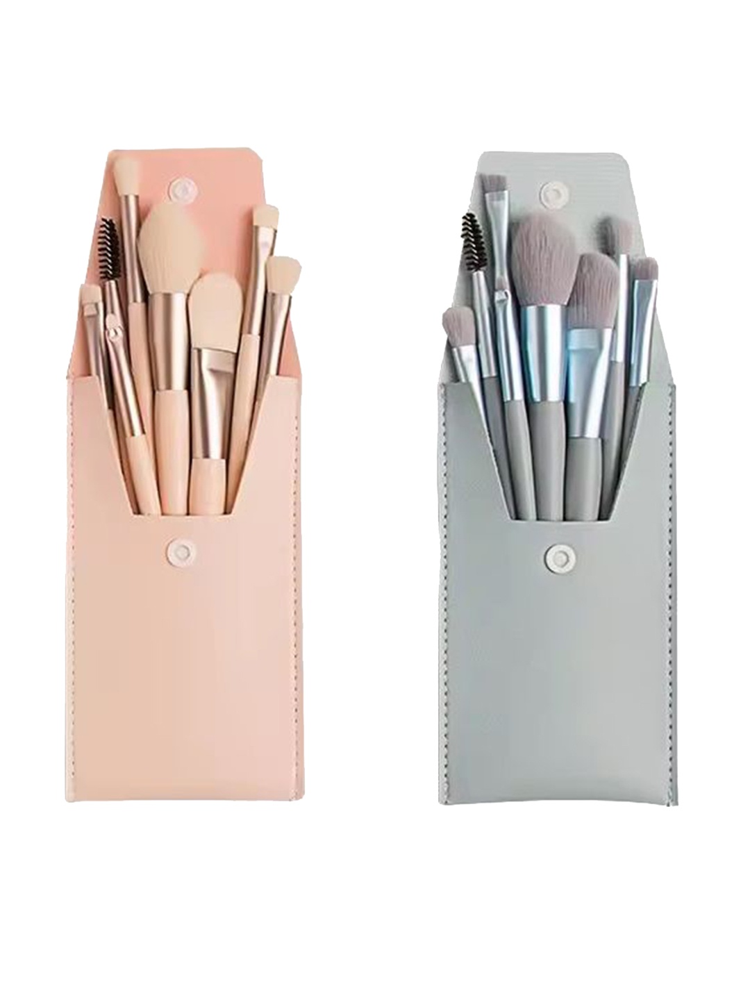 

zemglam 16 Pcs Mini Makeup Brushes in Dual Colour Set, Peach