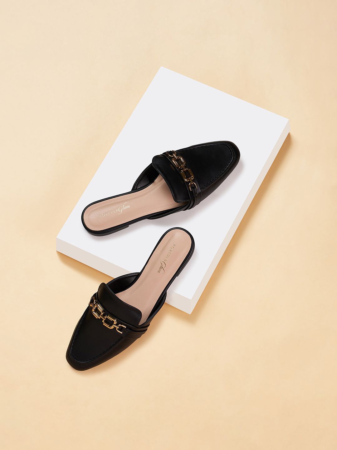 

Forever Glam by Pantaloons Women Mules Flats, Black