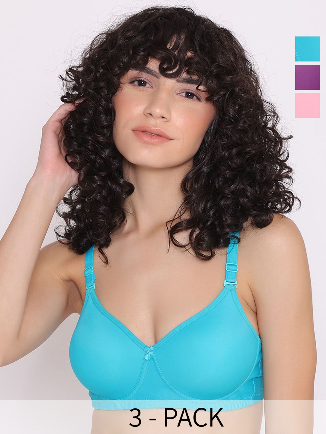 

INKURV Bra Full Coverage Lightly Padded, Pink