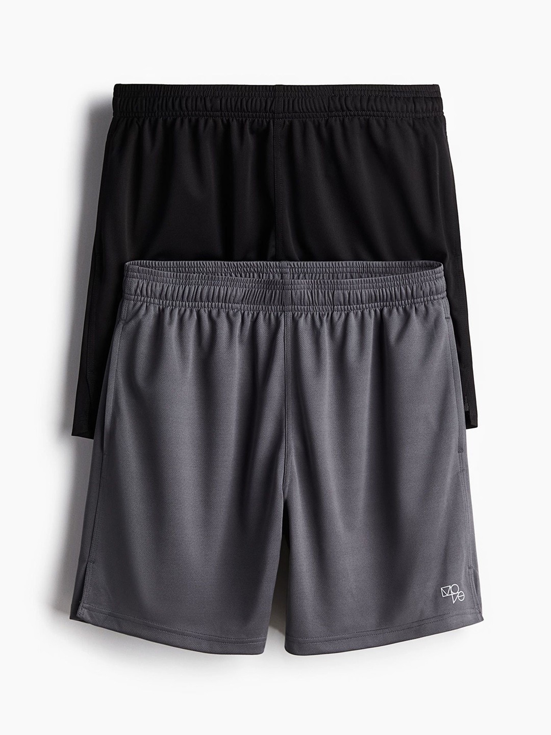 

H&M Men Pack Of 2 DryMove Sports Shorts, Grey