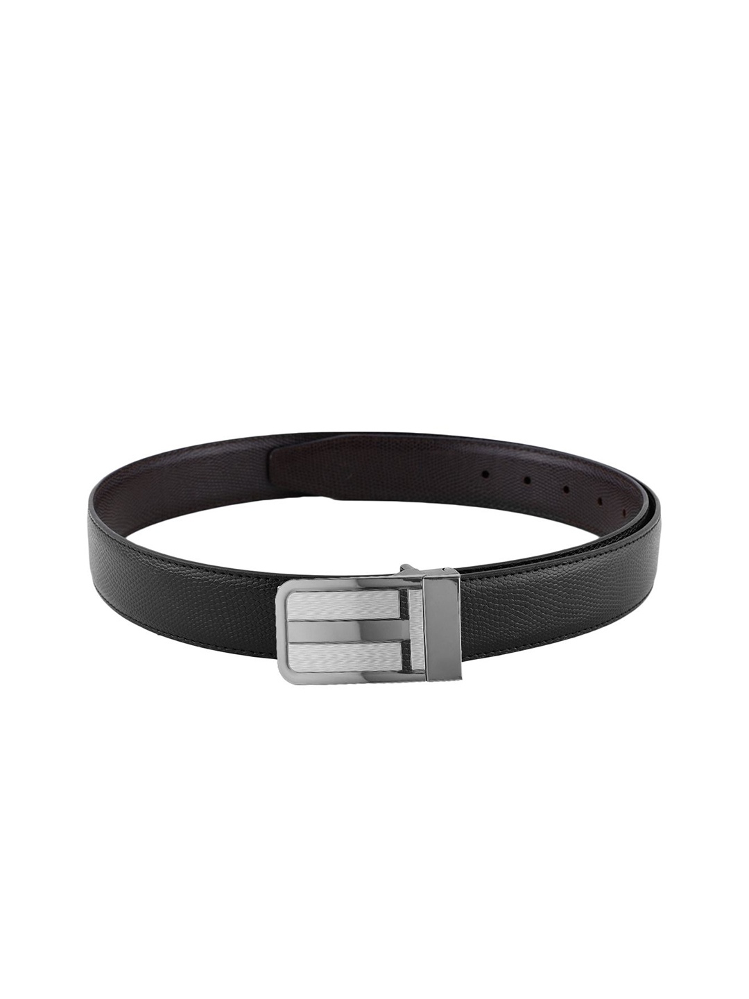 

SAZARA Men Textured Leather Belt, Black