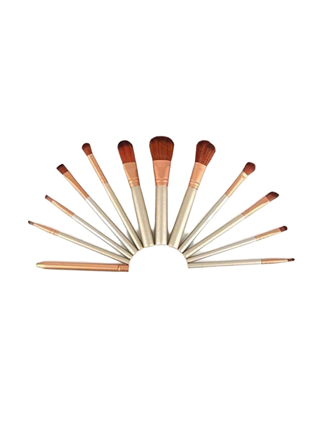 

zemglam Set Of 12 Makeup Brush With Storage Box, Copper