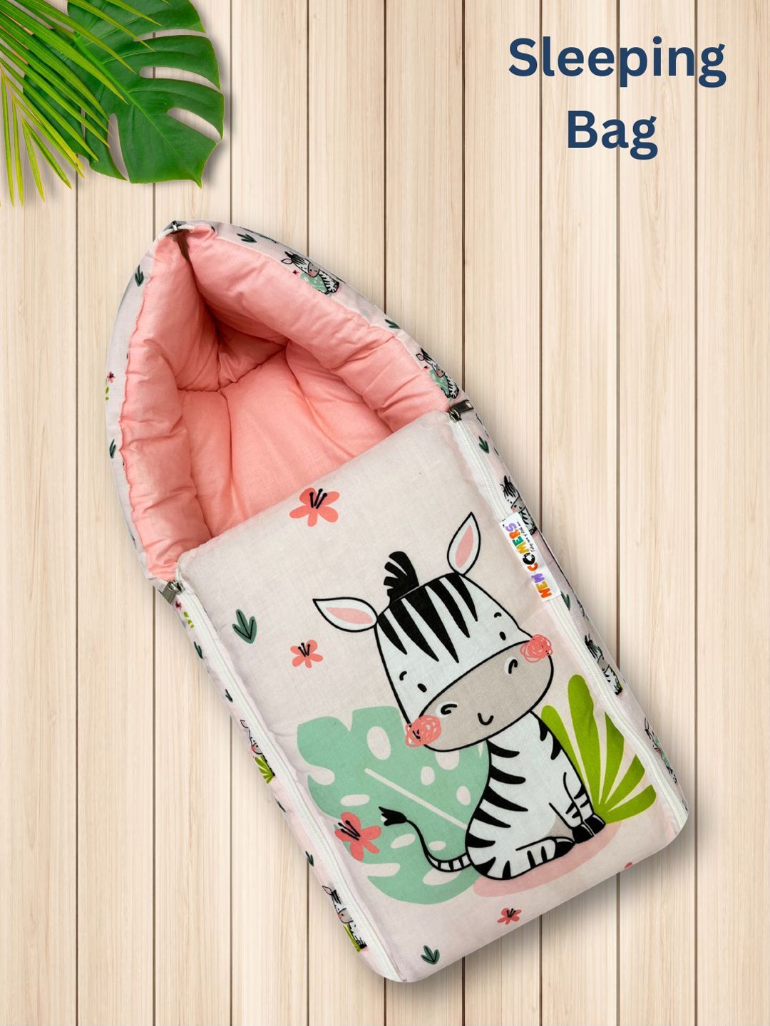 

NEW COMERS Kids Printed Cotton Baby Sleeping Bag, Pink