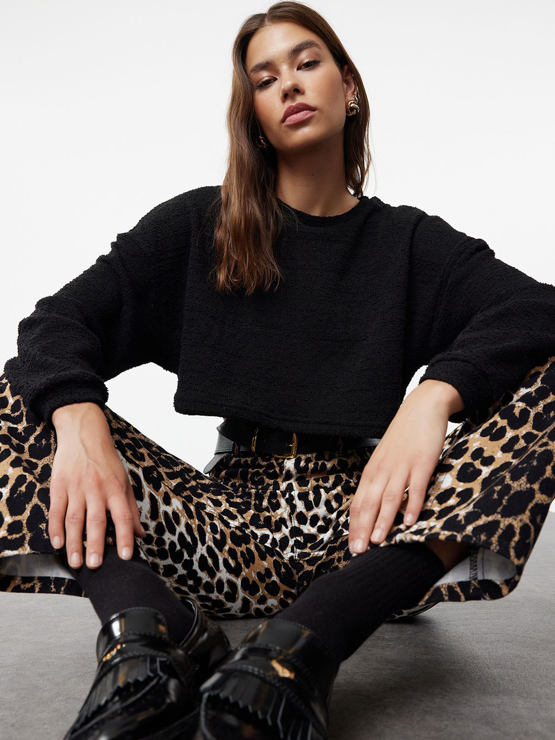 

Trendyol Flared Sleeve Top, Na