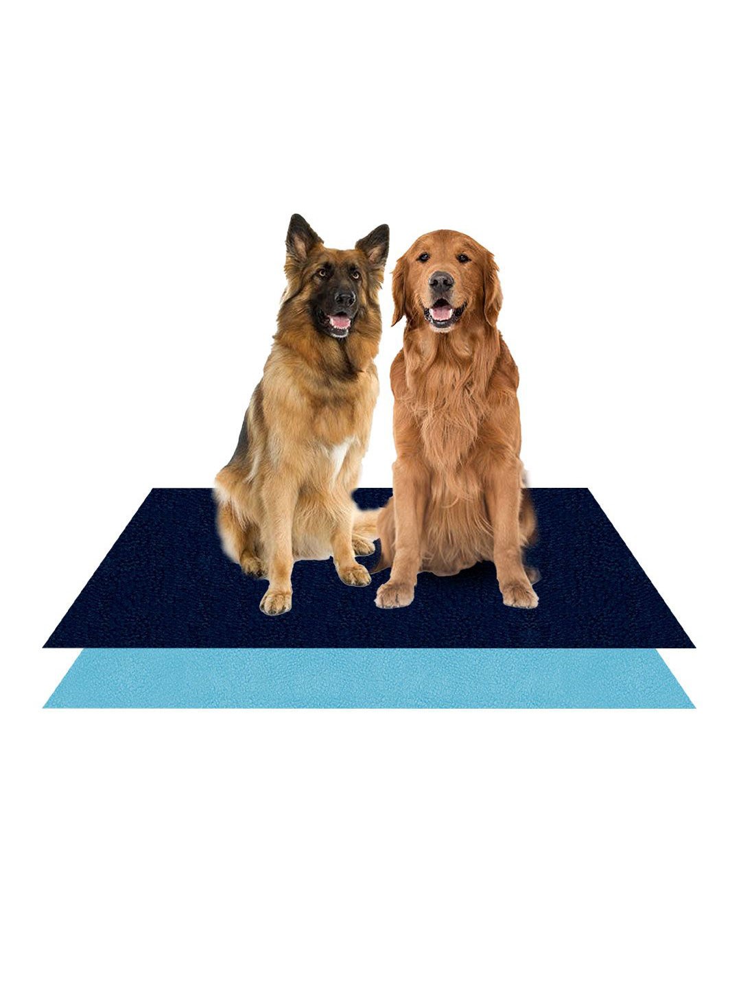 

AMORITE Dark Blue and Sea Blue Waterproof Washable Pet mat For Dogs and Cats